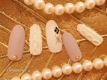 ボネール(nail ＆ eyelash Bounail)/ニット　ネイル