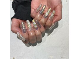 【スカルプ】オーロラネイル