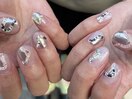変形ミラーネイル