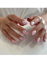 ムーイ 外苑前(mooi.)/white aurora × pink french