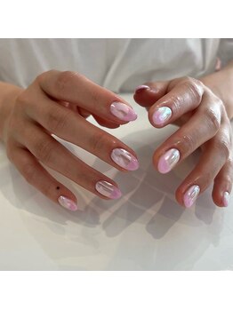 ムーイ 外苑前(mooi.)/white aurora × pink french