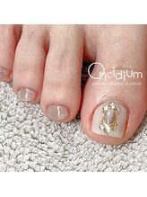 オンシジューム(Oncidium)/フットネイル★ぷるぷるマグ