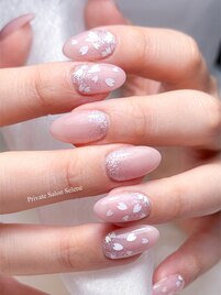 春ネイル/桜ネイル/桜ピンク