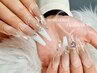  【全員】池袋｜長さ出しゴージャスやり放題｜Extension Design Nail ¥15980