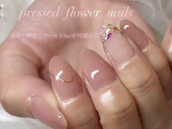 リズラッシュ 登美ヶ丘店(Rizz lash)/春ネイル　押花ネイル　