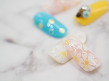 オトナネイル(otona nail)/レースフラワーネイル