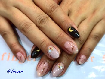 ジー フィンガー 千葉店(G)/大理石風サマーネイル