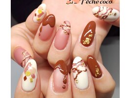 食べたくなるチョコレートネイル