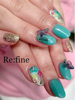 リファイン(Re:fine)/ジェル4本アート