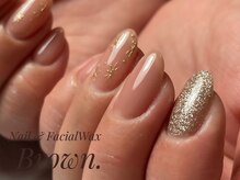 ブラウン(Brown.)/シンプルミラーアート