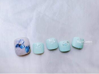 エンジェルガーデンネイル 池袋店(Angelgarden nail)/フットアジサイネイル