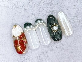 ◆成人式ネイルデザイン◆￥8500