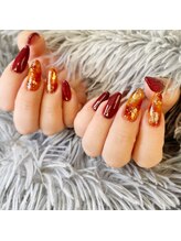 ヴィヴィアナ(VIVIANA)/秋ネイル【ボルドー×ベッコウ】