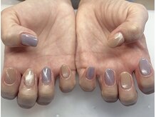 ブルームネイル(bloomnail)/パステルカラーmag紫★オレンジ