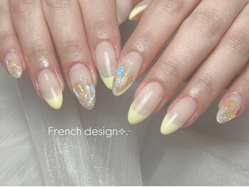 ネイル バイ エン(Nail by EN)/ちゅるん美爪◎春夏フレンチ