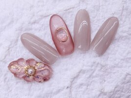 ぷっくりフラワーネイル☆
