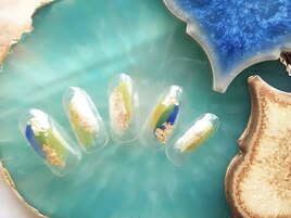 塗りかけニュアンスネイル
