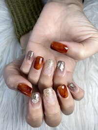 【Hand】べっ甲ネイル