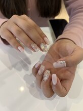 ムーイ 外苑前(mooi.)/baby pink × bijou art