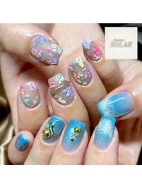花柄ネイル