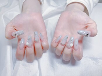 ゴージャス持込　ハートネイル