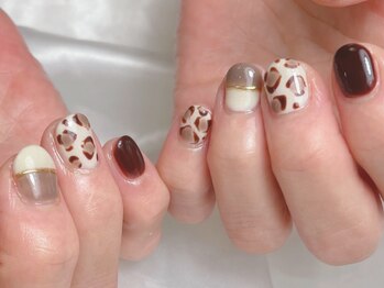 ブルヴェール(Bleu vert)/アニマル柄