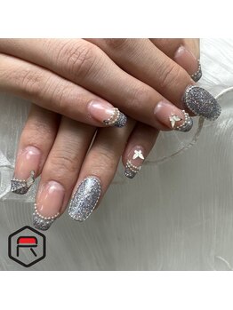 東海最大級ネイルサロン by レディスペネイル 名駅店/ラメフレンチネイル