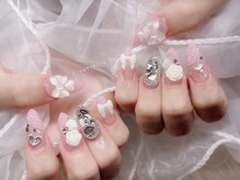 シンデレラネイル(CINDERELLA NAIL)/【スカルプ長さだしネイル】