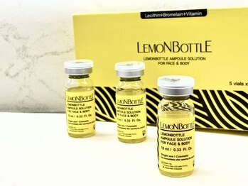 バーグトータルビューティー(bague total beauty)の写真/話題のレモンボトル導入!気になる脂肪を分解し、むくみ・二重アゴ・たるみ改善や目の下のクマに◎