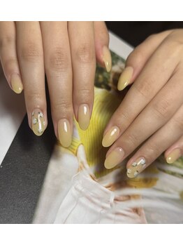 バターイエローネイル/バラ/