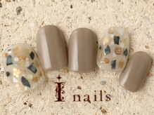アイネイルズ 町田店(I nails)/すりガラスシェル 7480円