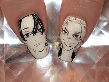 手書きネイル 
