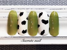 スエルテ ネイルサロン 北千住店/ダルメシアンネイル　￥7000