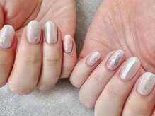 エムスラッシュ ネイル センター北店(M.SLASH)/ふんわり紫陽花カラーネイル