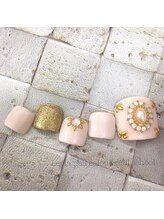 レイラ ネイルサロンアンドスクール(Leyla nailsalon&school)/nn91ゴージャスフットネイル