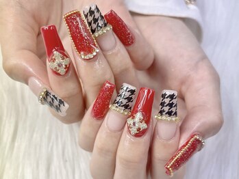ミエルドビジューネイル(Miel de Bijou NAIL)/ロングネイル/長さだし/スカルプ
