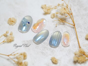 ラピッドネイル 西葛西店の写真/【毎月の定額￥4290～★】シンプルなものから華やかなデザインまで、お好きなデザインをお選び可能◎