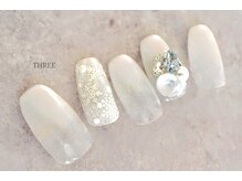スリー 自由が丘(THREE)/スノーグラデーションネイル