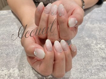 アクイユ 銀座店(ACCUEIL)/王道ブライダルネイル
