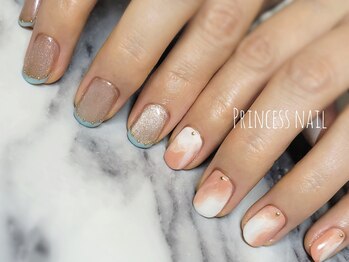 プリンセスネイル(Princess nail)/ちぐはぐニュアンスネイル11,600