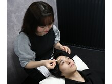 眉毛男子 新宿店/ご利用STEP４）眉毛ワックス脱毛