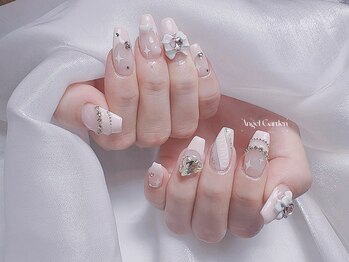 エンジェルガーデンネイル 池袋店(Angelgarden nail)/ゆめかわいいリボンネイル♪