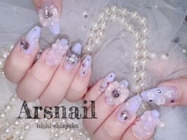 パープルピンクネイル