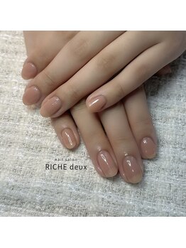 リッシュ ドゥ(RICHE deux)/透け感ピンクベージュ