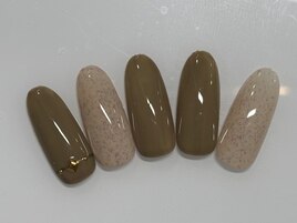 秋カラーネイル