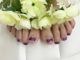 パープル＆シルバー☆フット