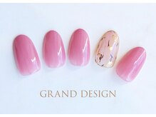 グランドデザイン 穂積店(GRAND DESIGN)/囲み箔ネイル
