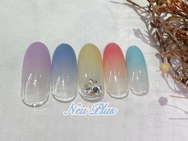 定額￥6200　カラフルグラデ