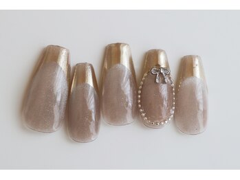 ミラーフレンチネイル