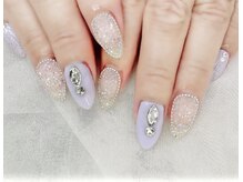 アリイネイルズ(ALII Nails)/ピクシーチェーンパープルネイル